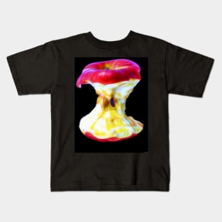 Apple Core Close Up Kids T-Shirt